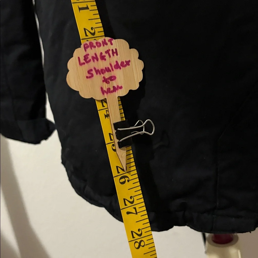 H&M Divided Women's Black Faux
Fur Pile-lined Parka Jacket with hood - Picture 6 of 15